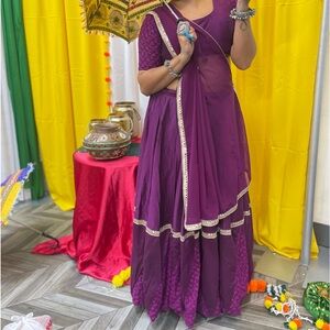 Purple chaniya choli